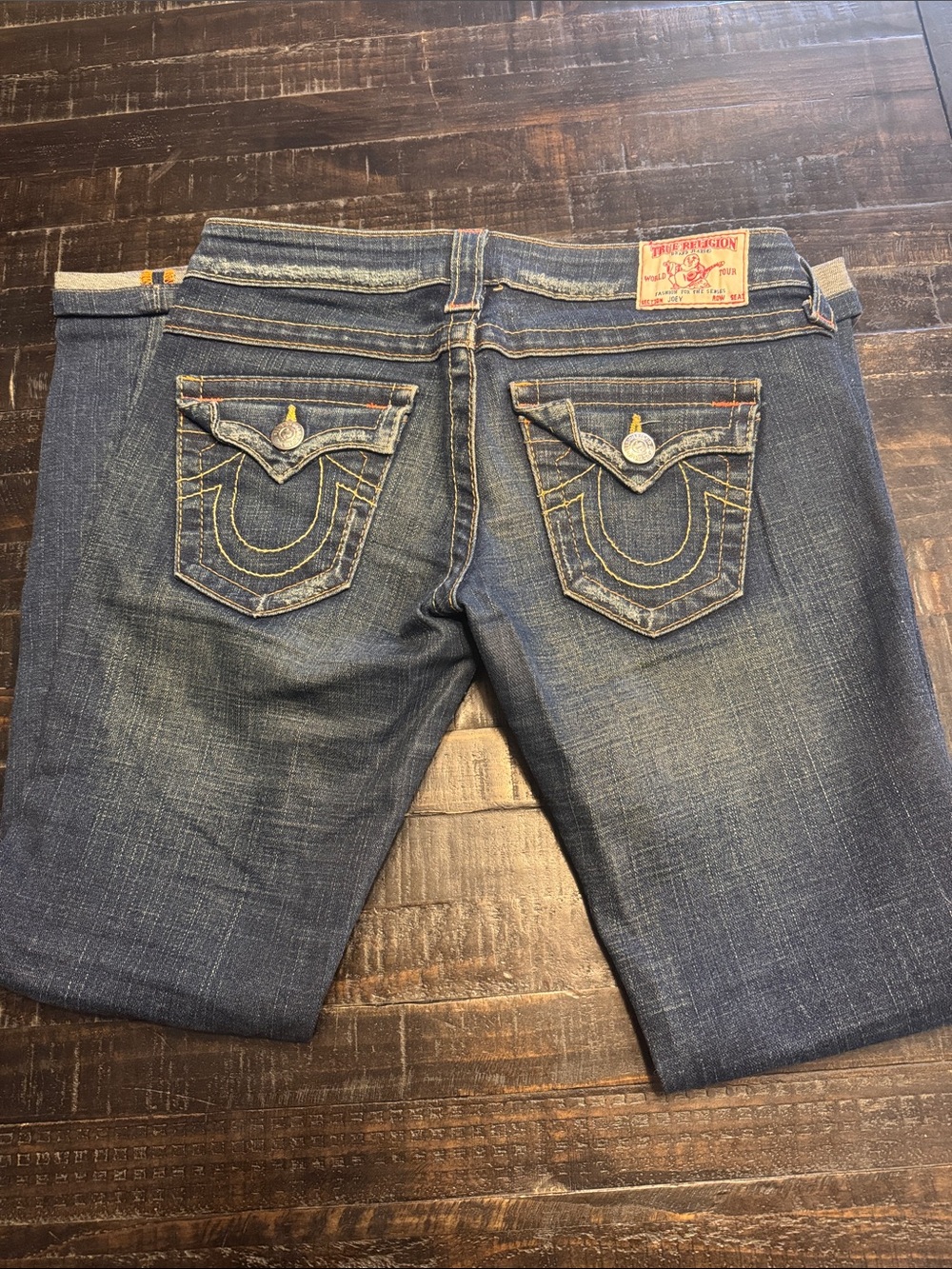 True Religion Mid Wash Skinny Jeans with Faded Finish